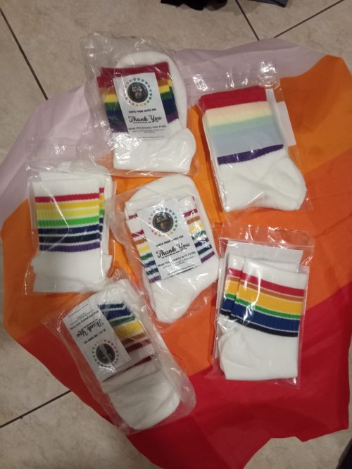 WHITE PRIDE SOCKS (1 PAIR PER PACK ONLY)